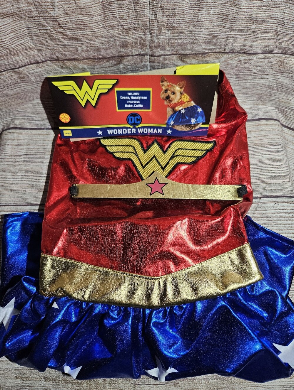 Dc comics Wonder woman dog Halloween costume size large
